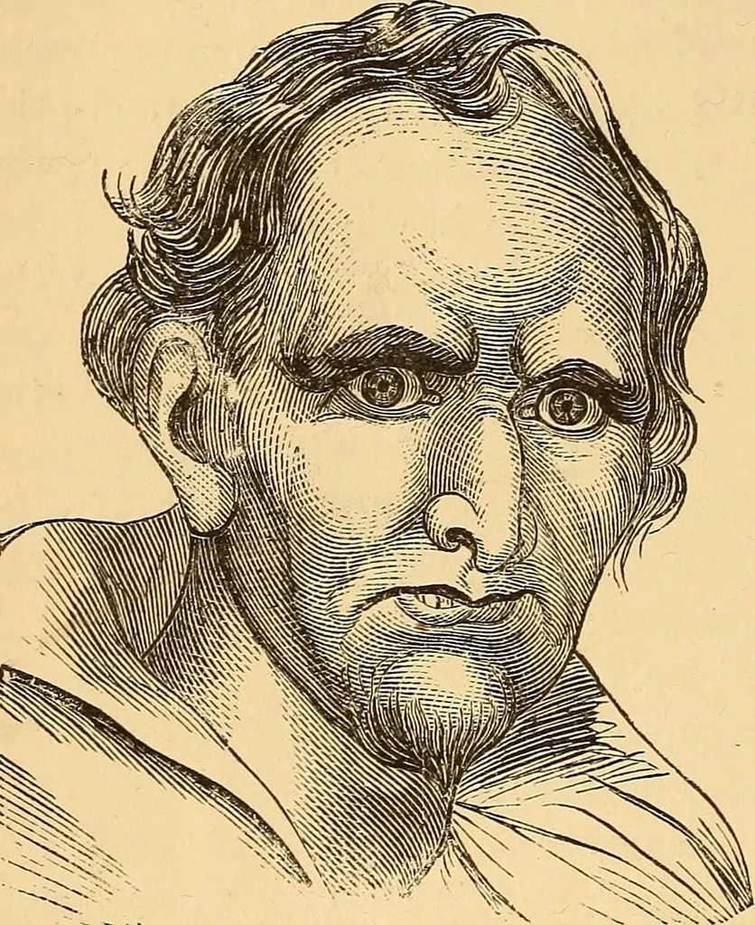 An illustration from New physiognomy, 1867, leaf 173