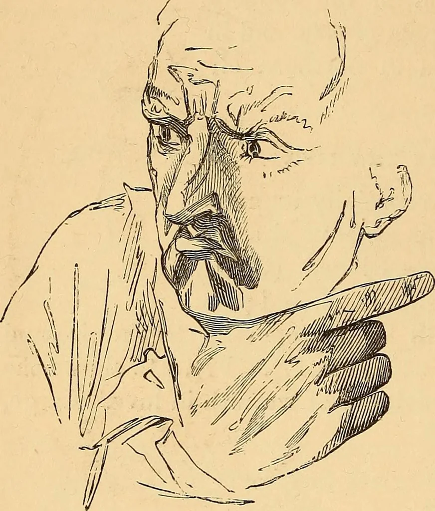 An illustration from New physiognomy, 1867, leaf 181