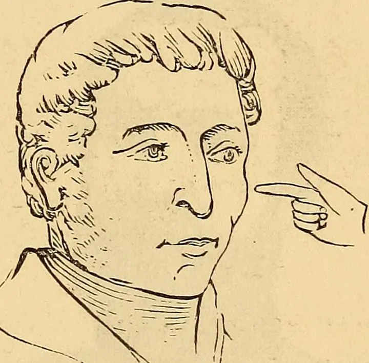 An illustration from New physiognomy, 1867, leaf 260
