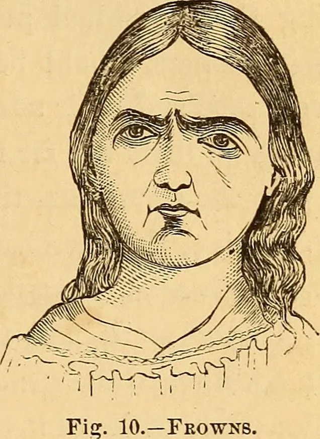 An illustration from New physiognomy, 1867, leaf 30