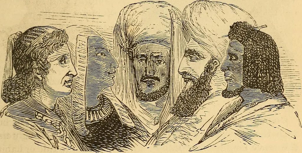 An illustration from New physiognomy, 1867, leaf 372