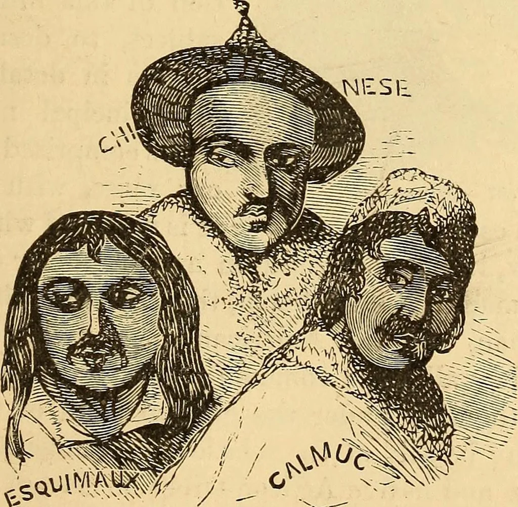 An illustration from New physiognomy, 1867, leaf 398