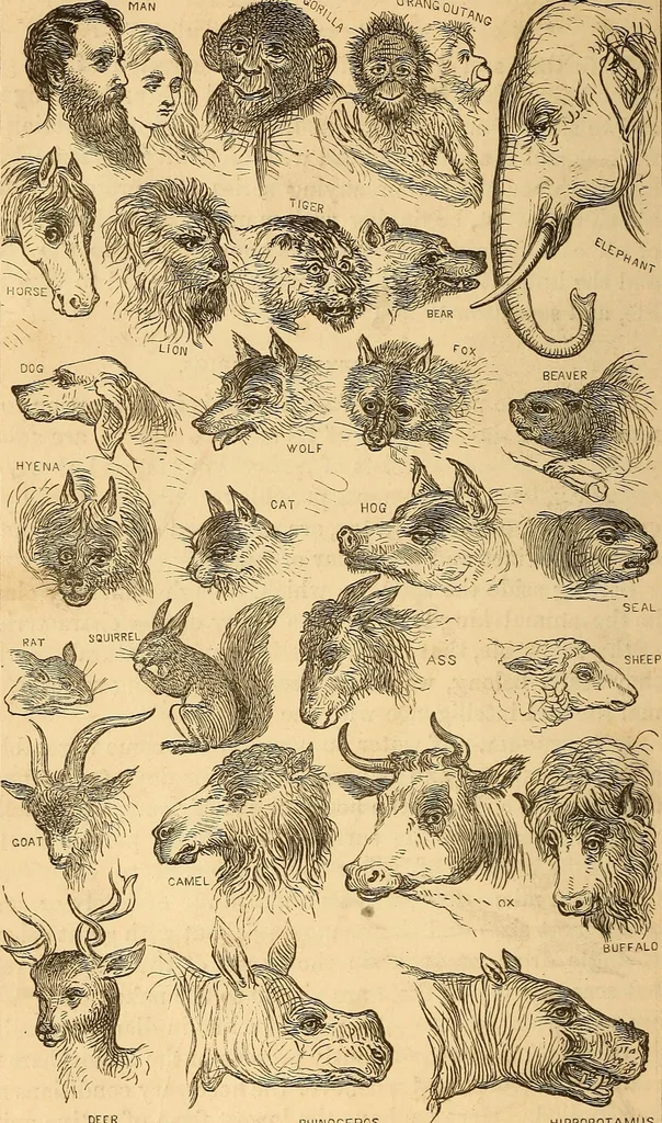 An illustration from New physiognomy, 1867, leaf 597