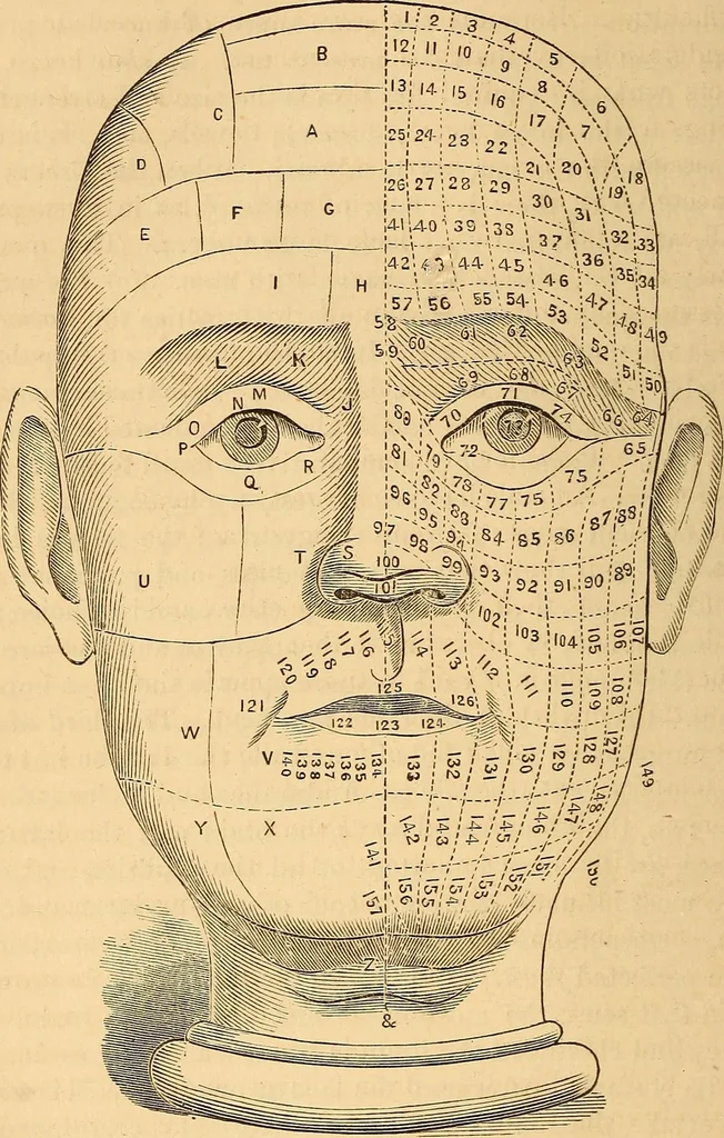 An illustration from New physiognomy, 1867, leaf 67