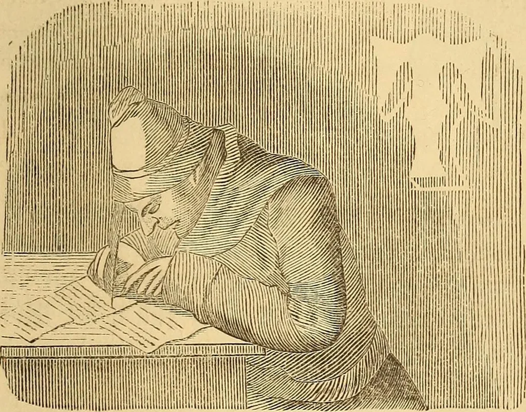 An illustration from New physiognomy, 1867, leaf 672