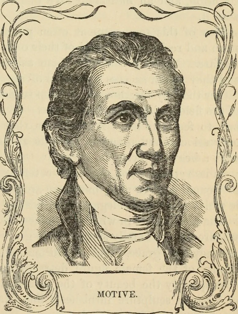 An illustration from New Physiognomy : or signs of character, as manifested through temperament and external forms, and especially in the "the human face divine.", 1889, leaf 108
