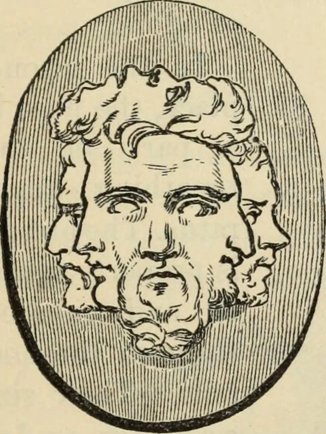 An illustration from New Physiognomy : or signs of character, as manifested through temperament and external forms, and especially in the "the human face divine.", 1889, leaf 192