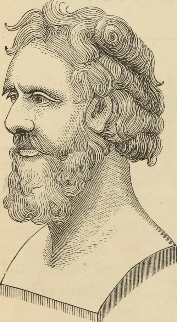 An illustration from New Physiognomy : or signs of character, as manifested through temperament and external forms, and especially in the "the human face divine.", 1889, leaf 21