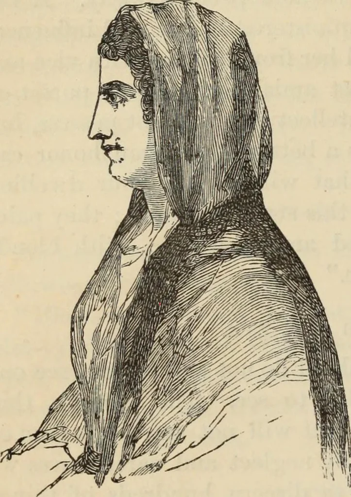 An illustration from New Physiognomy : or signs of character, as manifested through temperament and external forms, and especially in the "the human face divine.", 1889, leaf 255