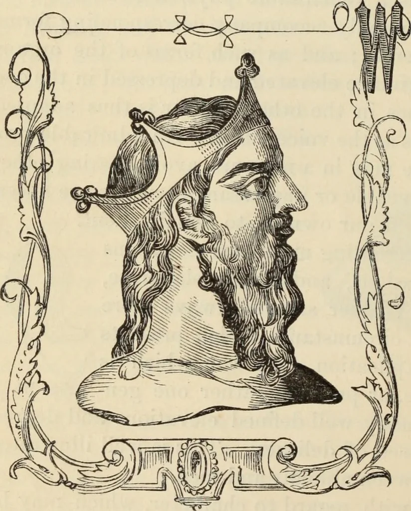 An illustration from New Physiognomy : or signs of character, as manifested through temperament and external forms, and especially in the "the human face divine.", 1889, leaf 277