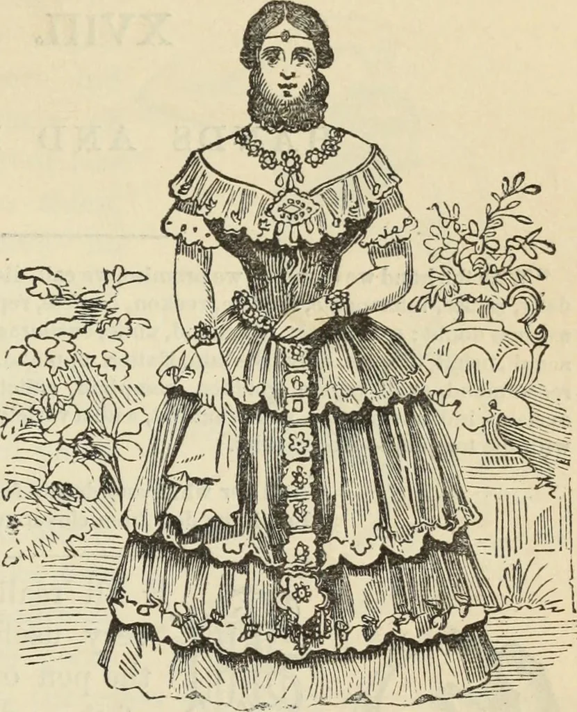 An illustration from New Physiognomy : or signs of character, as manifested through temperament and external forms, and especially in the "the human face divine.", 1889, leaf 300
