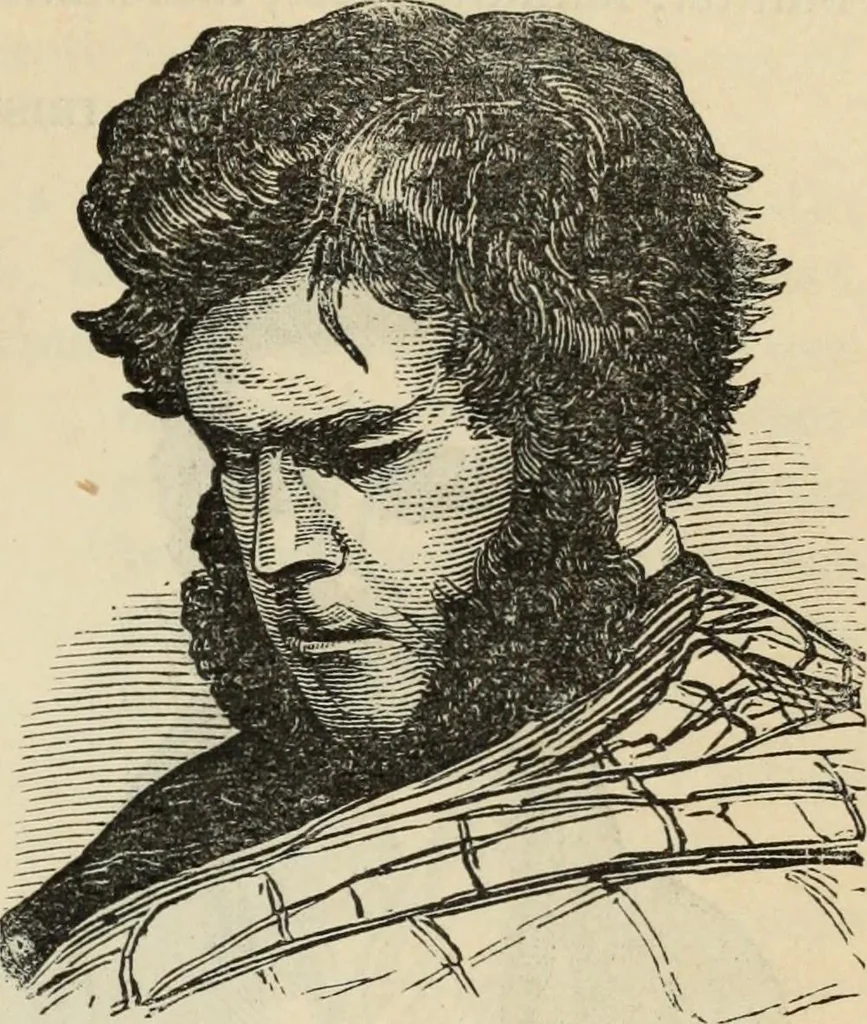 An illustration from New Physiognomy : or signs of character, as manifested through temperament and external forms, and especially in the "the human face divine.", 1889, leaf 424