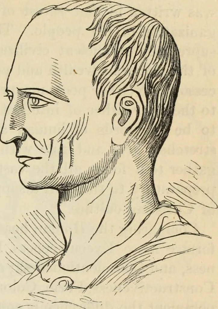 An illustration from New Physiognomy : or signs of character, as manifested through temperament and external forms, and especially in the "the human face divine.", 1889, leaf 448