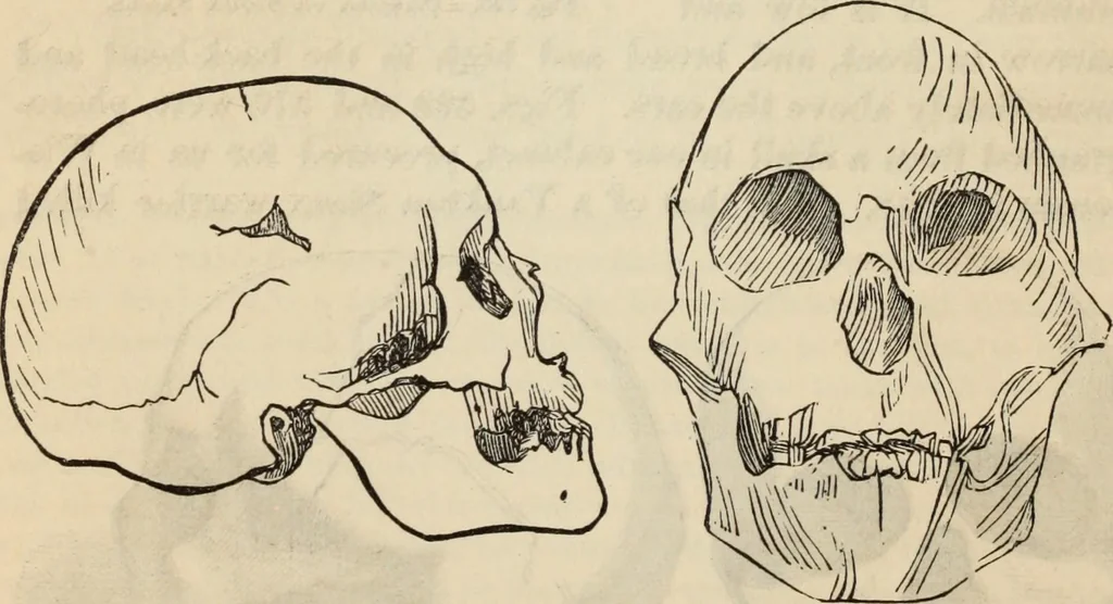 An illustration from New Physiognomy : or signs of character, as manifested through temperament and external forms, and especially in the "the human face divine.", 1889, leaf 463