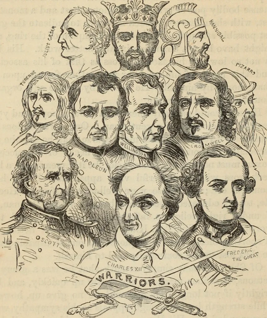 An illustration from New Physiognomy : or signs of character, as manifested through temperament and external forms, and especially in the "the human face divine.", 1889, leaf 499
