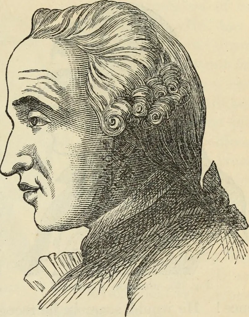 An illustration from New Physiognomy : or signs of character, as manifested through temperament and external forms, and especially in the "the human face divine.", 1889, leaf 550