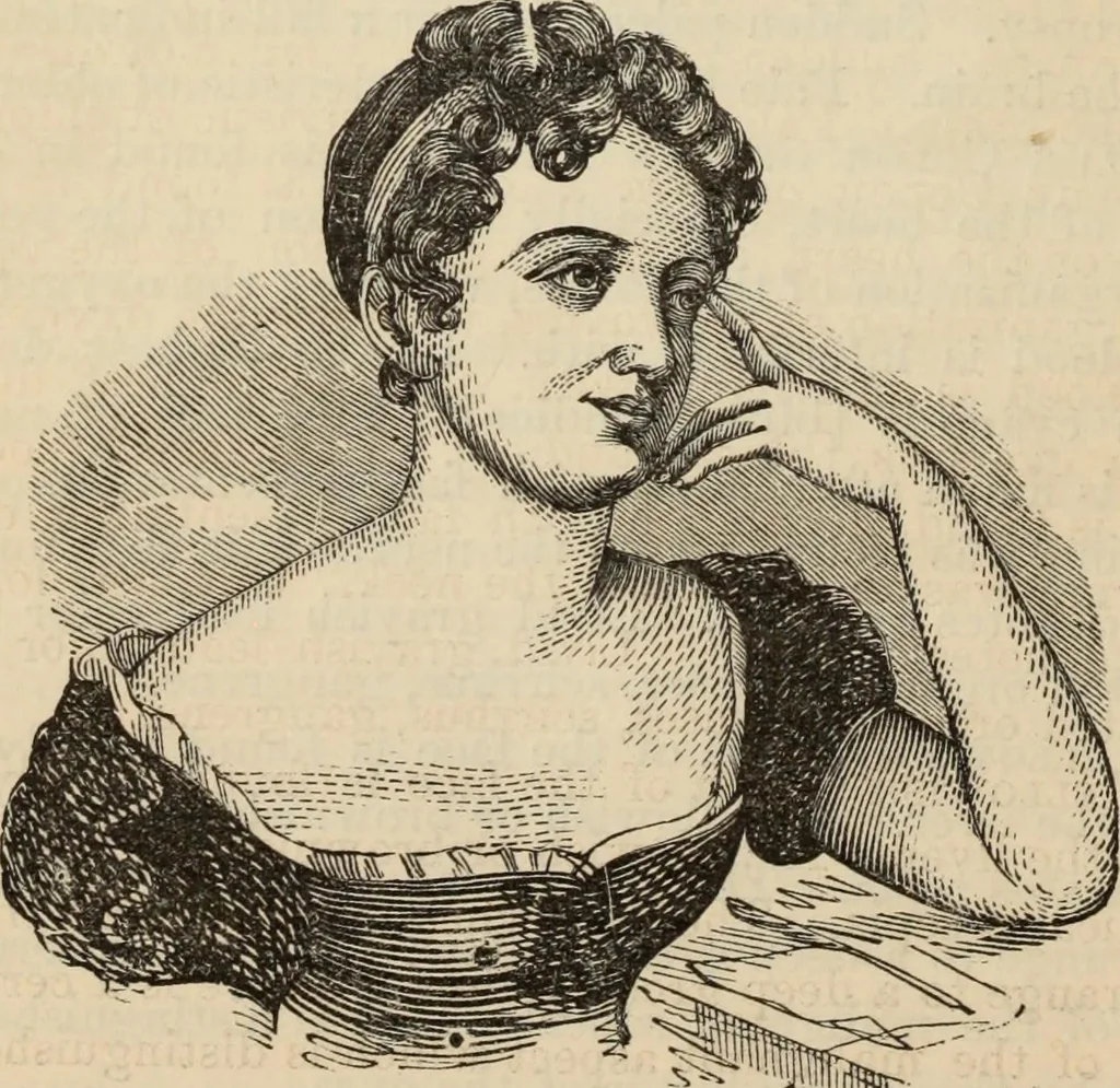 An illustration from New Physiognomy : or signs of character, as manifested through temperament and external forms, and especially in the "the human face divine.", 1889, leaf 583