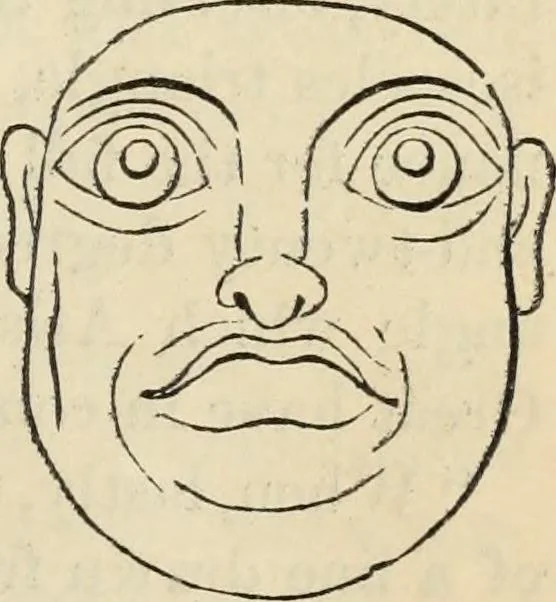 An illustration from New Physiognomy : or signs of character, as manifested through temperament and external forms, and especially in the "the human face divine.", 1889, leaf 594