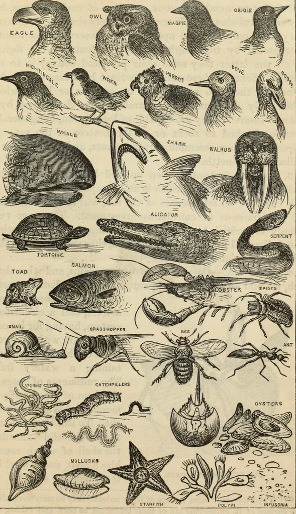 An illustration from New Physiognomy : or signs of character, as manifested through temperament and external forms, and especially in the "the human face divine.", 1889, leaf 598