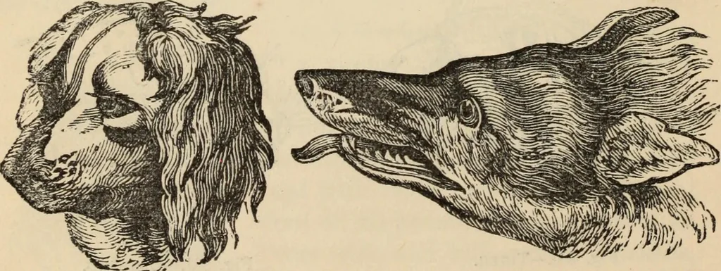 An illustration from New Physiognomy : or signs of character, as manifested through temperament and external forms, and especially in the "the human face divine.", 1889, leaf 615