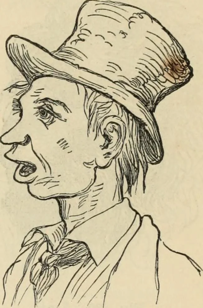 An illustration from New Physiognomy : or signs of character, as manifested through temperament and external forms, and especially in the "the human face divine.", 1889, leaf 622