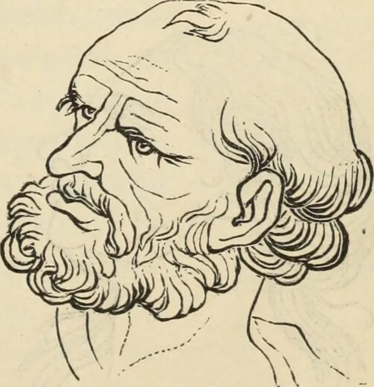 An illustration from New Physiognomy : or signs of character, as manifested through temperament and external forms, and especially in the "the human face divine.", 1889, leaf 652