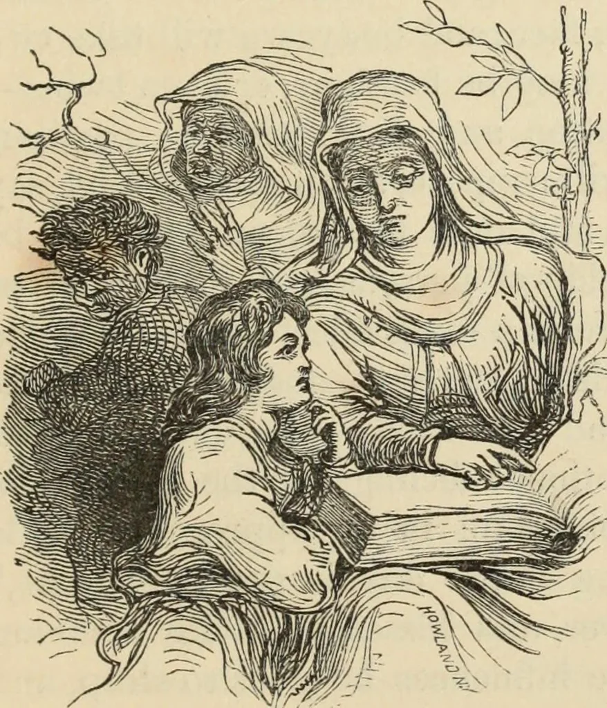 An illustration from New Physiognomy : or signs of character, as manifested through temperament and external forms, and especially in the "the human face divine.", 1889, leaf 668