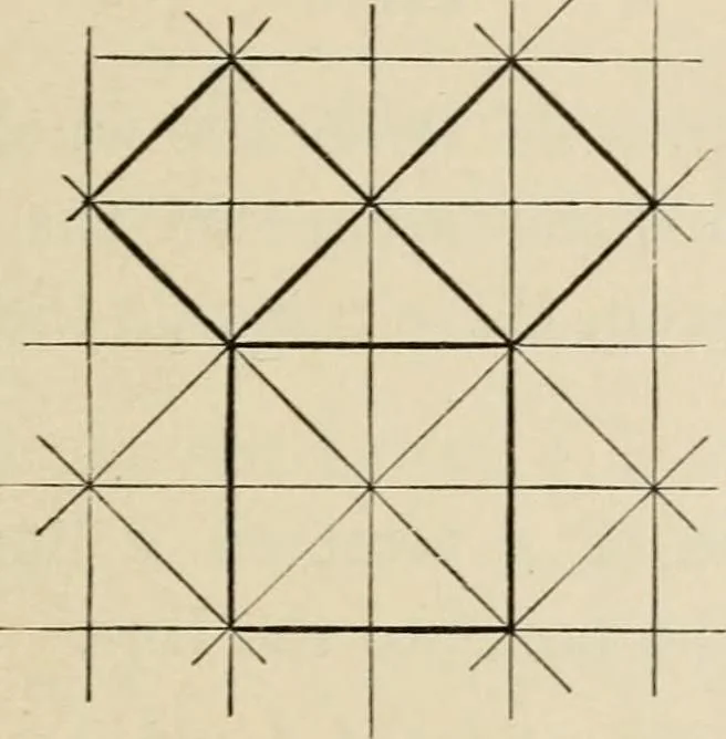 An illustration from New plane and solid geometry, 1899, leaf 120