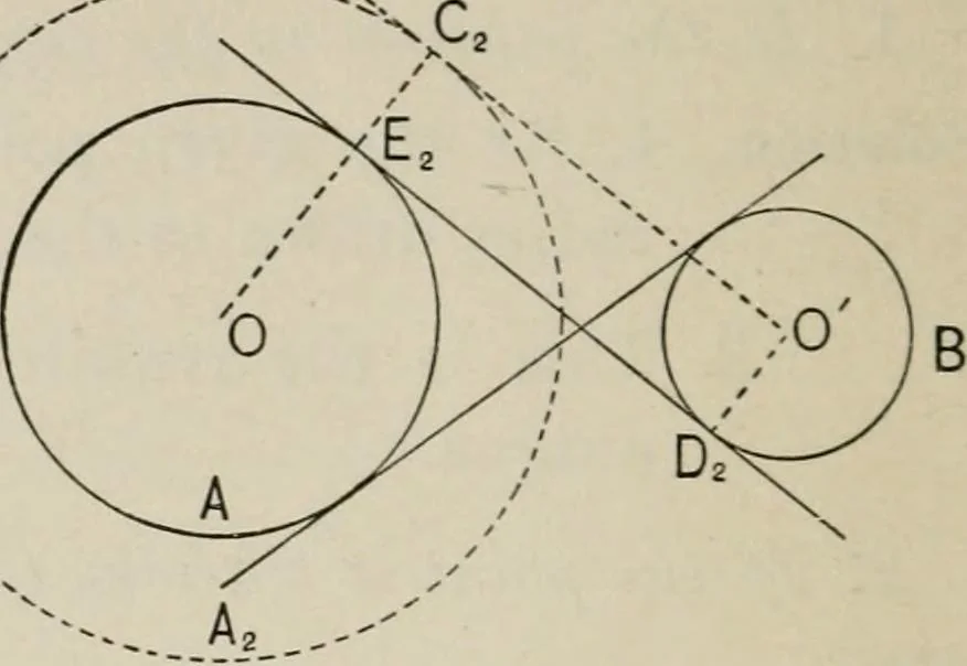 An illustration from New plane and solid geometry, 1899, leaf 165