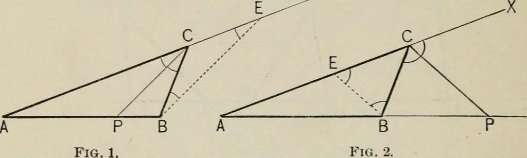 An illustration from New plane and solid geometry, 1899, leaf 193