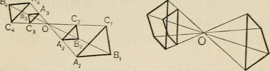 An illustration from New plane and solid geometry, 1899, leaf 200