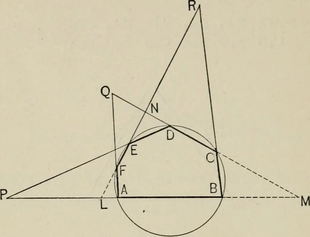 An illustration from New plane and solid geometry, 1899, leaf 259