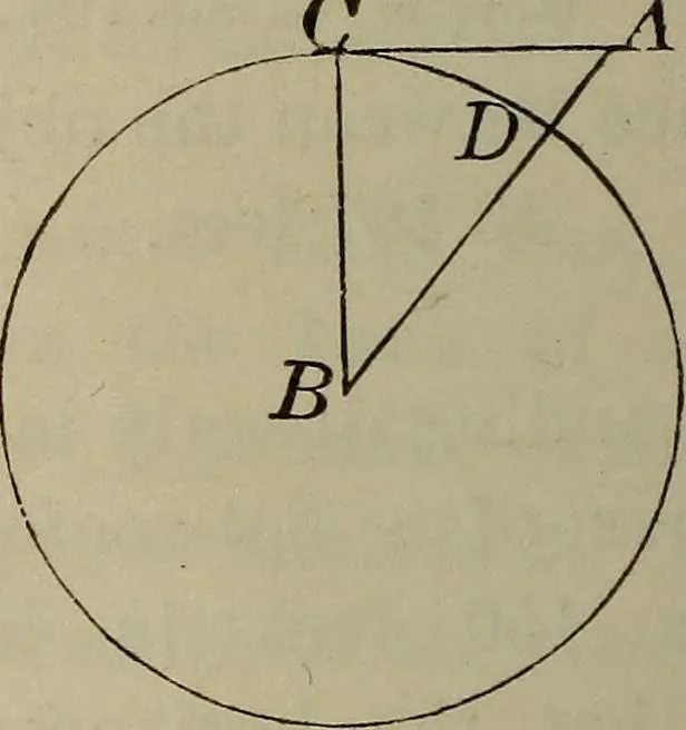 An illustration from New plane and spherical trigonometry, surveying, and navigation, 1903, leaf 133