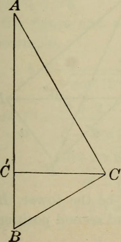 An illustration from New plane and spherical trigonometry, surveying, and navigation, 1903, leaf 134