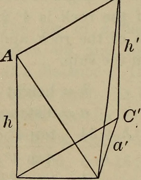An illustration from New plane and spherical trigonometry, surveying, and navigation, 1903, leaf 135