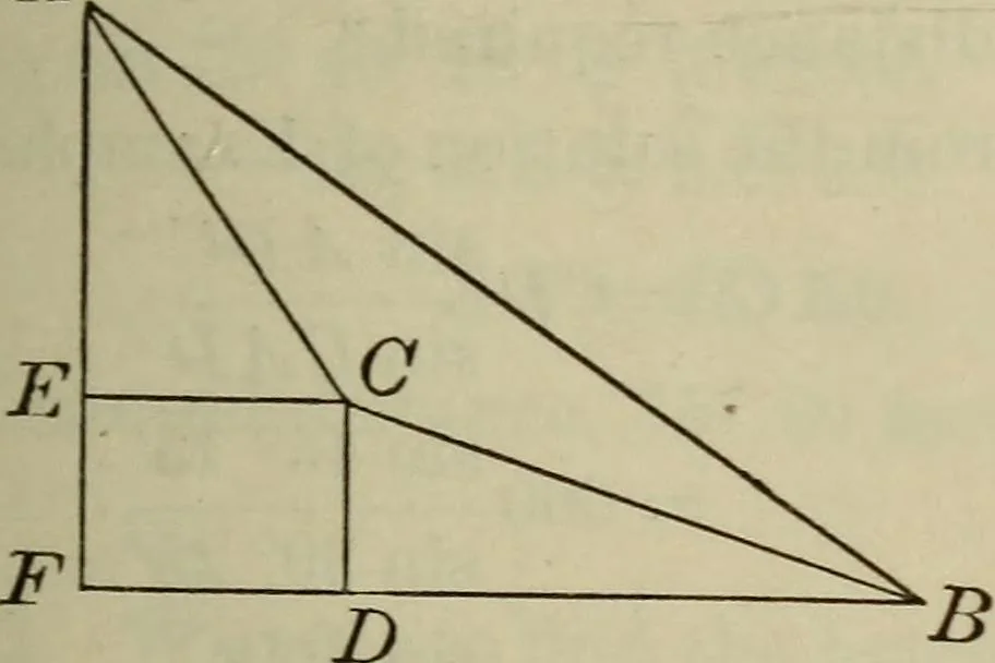 An illustration from New plane and spherical trigonometry, surveying, and navigation, 1903, leaf 144