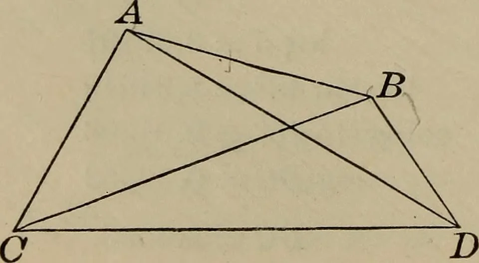 An illustration from New plane and spherical trigonometry, surveying, and navigation, 1903, leaf 145