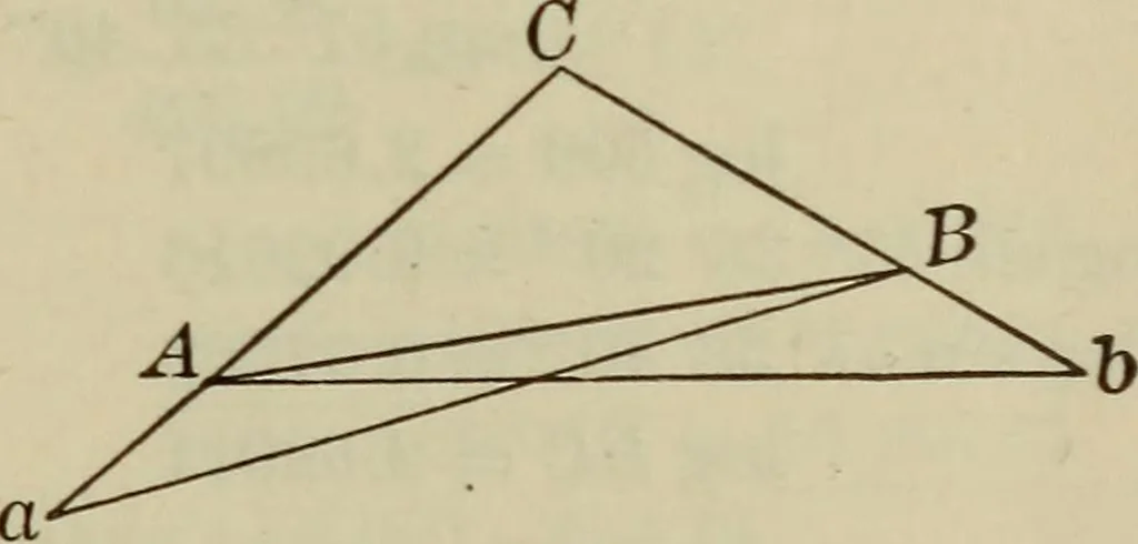 An illustration from New plane and spherical trigonometry, surveying, and navigation, 1903, leaf 148