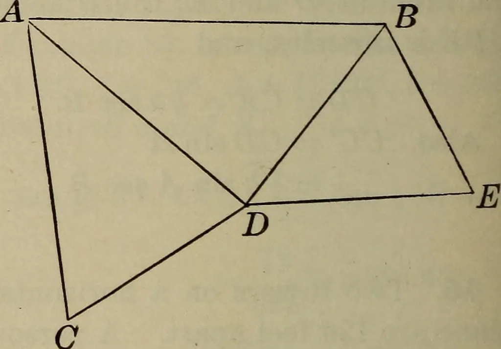 An illustration from New plane and spherical trigonometry, surveying, and navigation, 1903, leaf 149