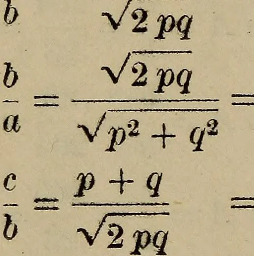 An illustration from New plane and spherical trigonometry, surveying, and navigation, 1903, leaf 15
