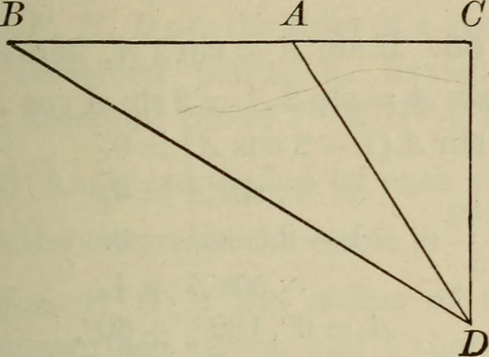 An illustration from New plane and spherical trigonometry, surveying, and navigation, 1903, leaf 152