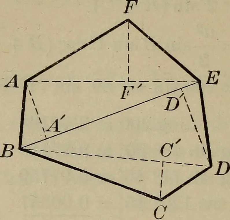 An illustration from New plane and spherical trigonometry, surveying, and navigation, 1903, leaf 303