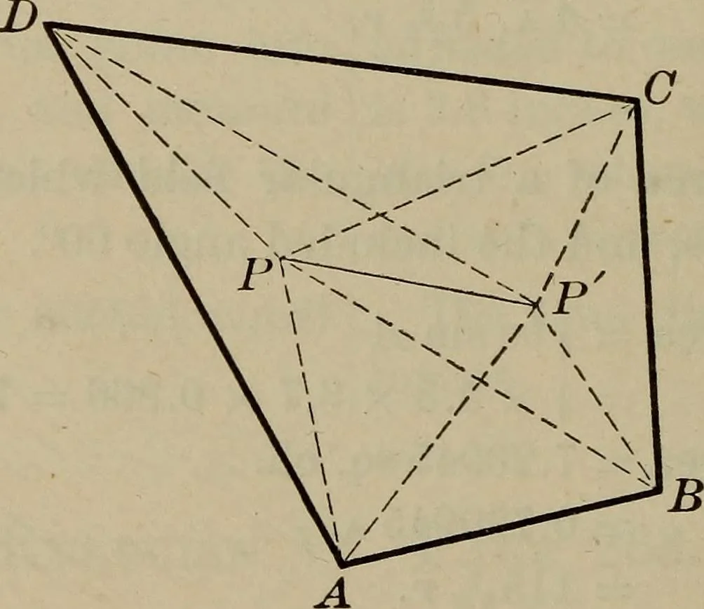 An illustration from New plane and spherical trigonometry, surveying, and navigation, 1903, leaf 303
