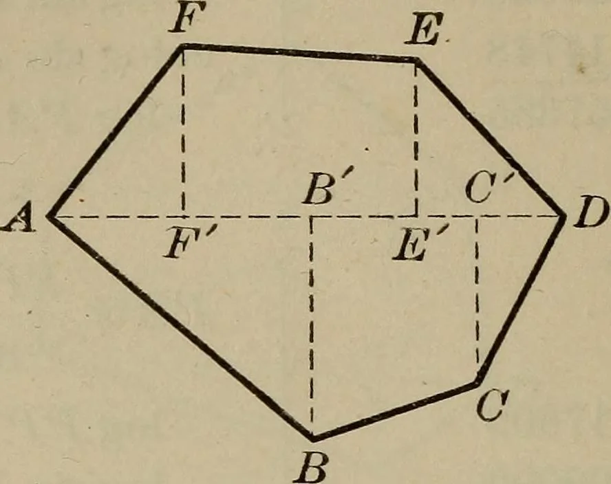 An illustration from New plane and spherical trigonometry, surveying, and navigation, 1903, leaf 305