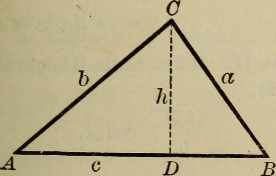 An illustration from New plane and spherical trigonometry, surveying, and navigation, 1903, leaf 96