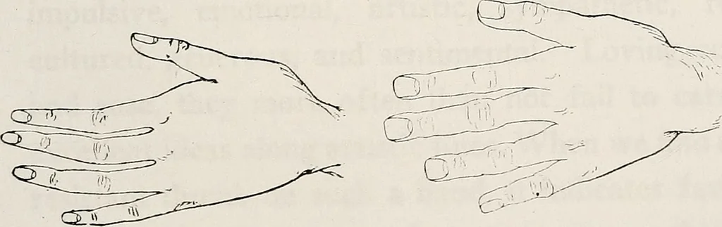 An illustration from The new science of analyzing character, 1920, leaf 262