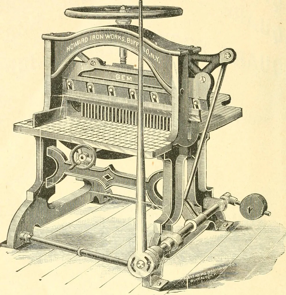 An illustration from The Newspaper man, 1893, leaf 25