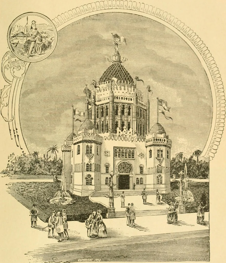 An illustration from The Newspaper man, 1893, leaf 52