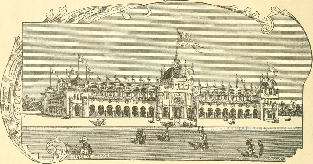 An illustration from The Newspaper man, 1893, leaf 53