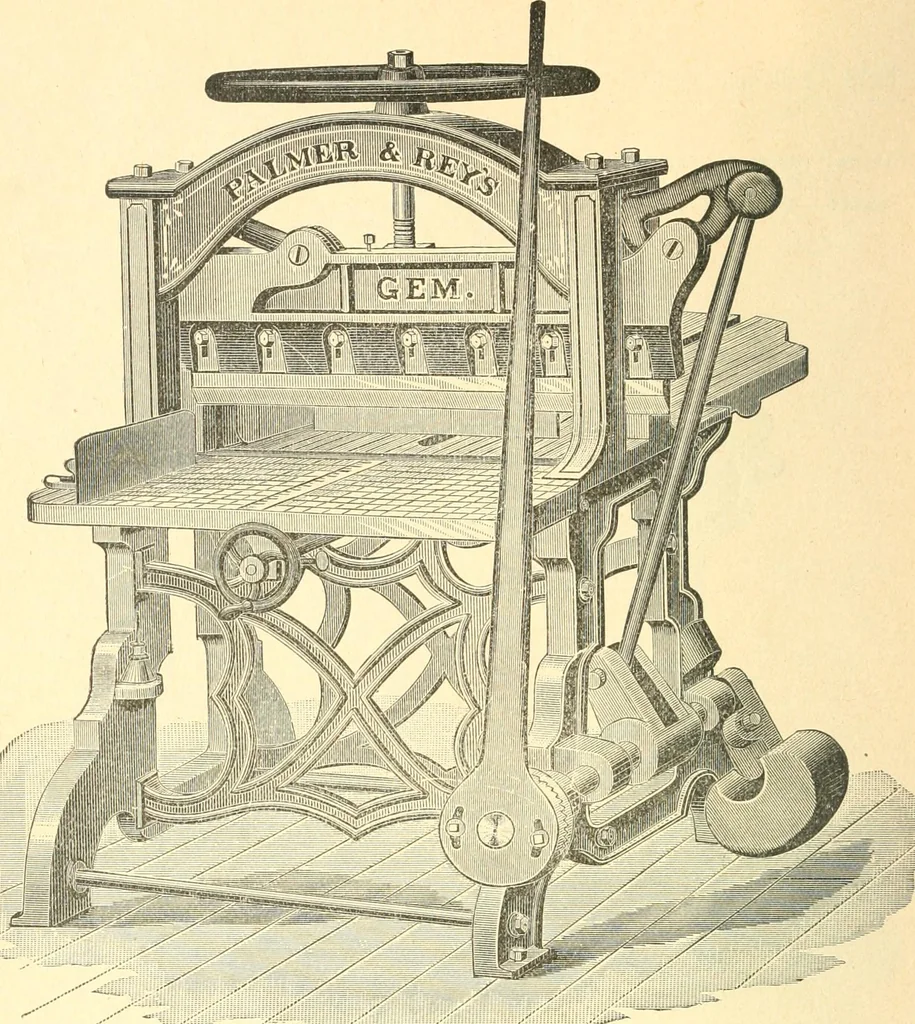 An illustration from The Newspaper man, 1893, leaf 65